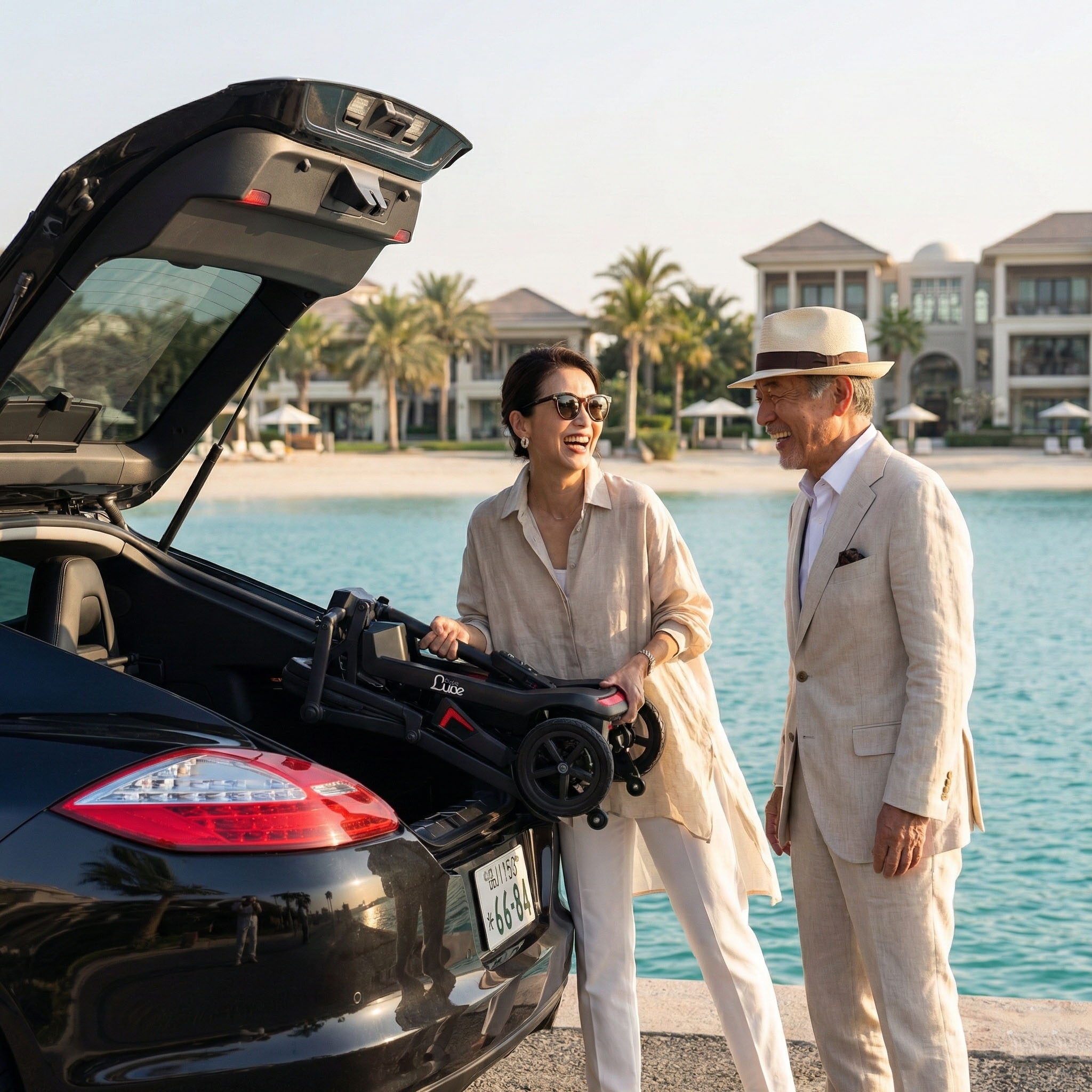 女性による積み込み